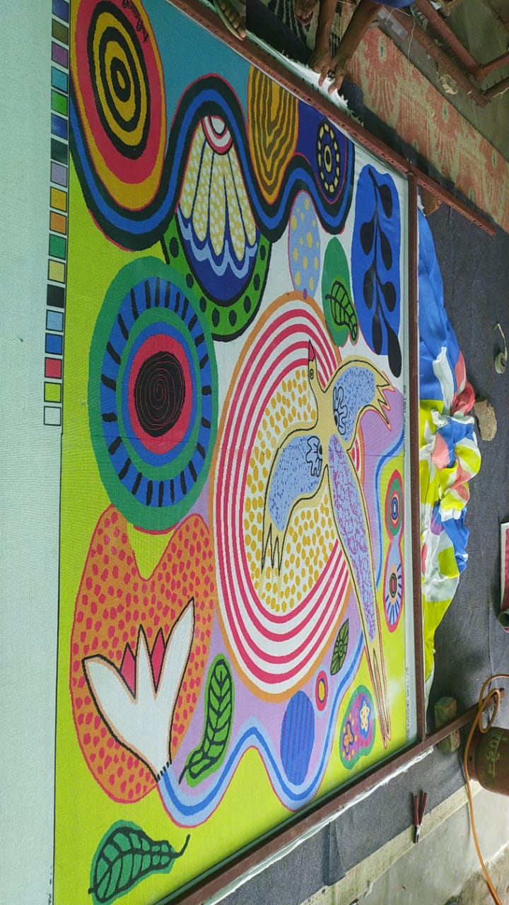 Design studio and yarn samples